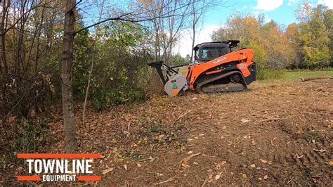 kubota skid steer land clearing|Instant Land Clearing with Kubota SVL95 CTL and FAE Mulcher .